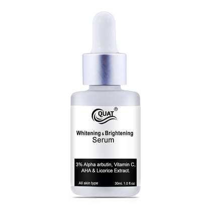 QUAT Skin Brightening Serum With 3% Alpha arbutin,Vitamin C,AHA & Licorice Extract (30 ml)