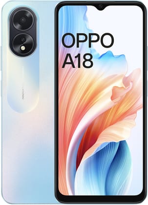 OPPO A18 (Glowing Black, 64 GB)  (4 GB RAM)