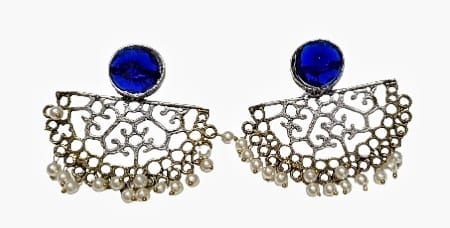 Glamvila Blue Stone Stud