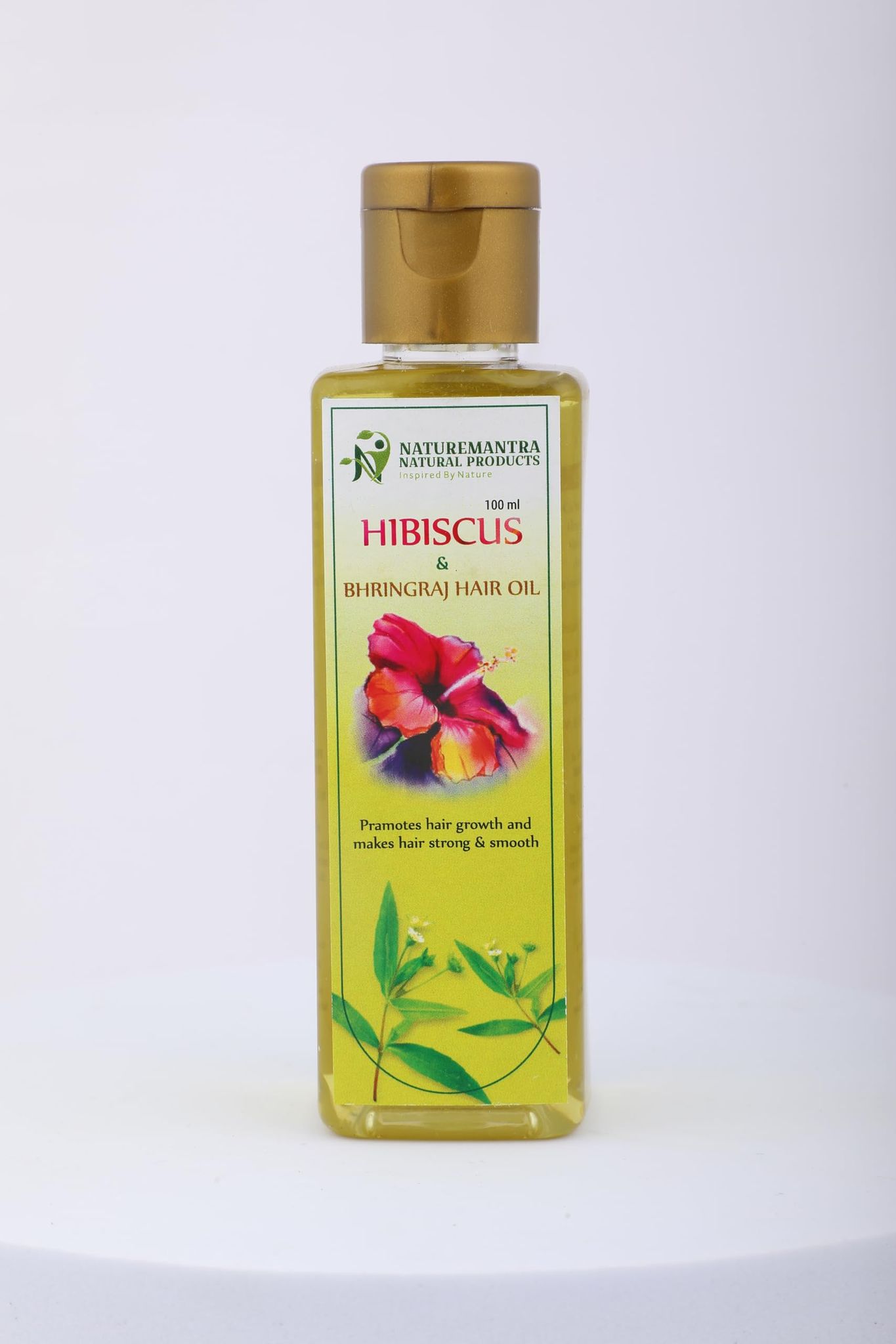 NATUREMANTRA NATURAL PRODUCTS Hibiscus & Bhringraj Hair oil 100 ML | Hair Growth & Hair Fall Control Oil | For Men & Women | Natural Ingredients | No Paraben Sulphates & Mineral Oil