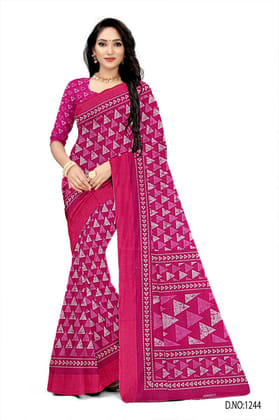 BEAUTIFUL SOFT COTTON pink color SAREE