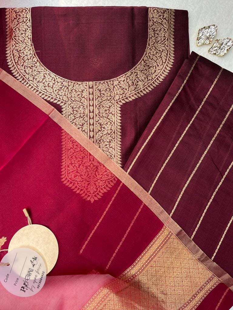 Banarasi Silk Suit