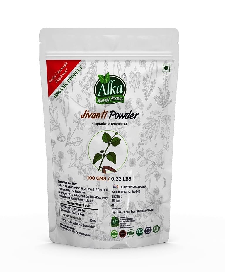 Organic Jivanti-Dodi Powder-100gm