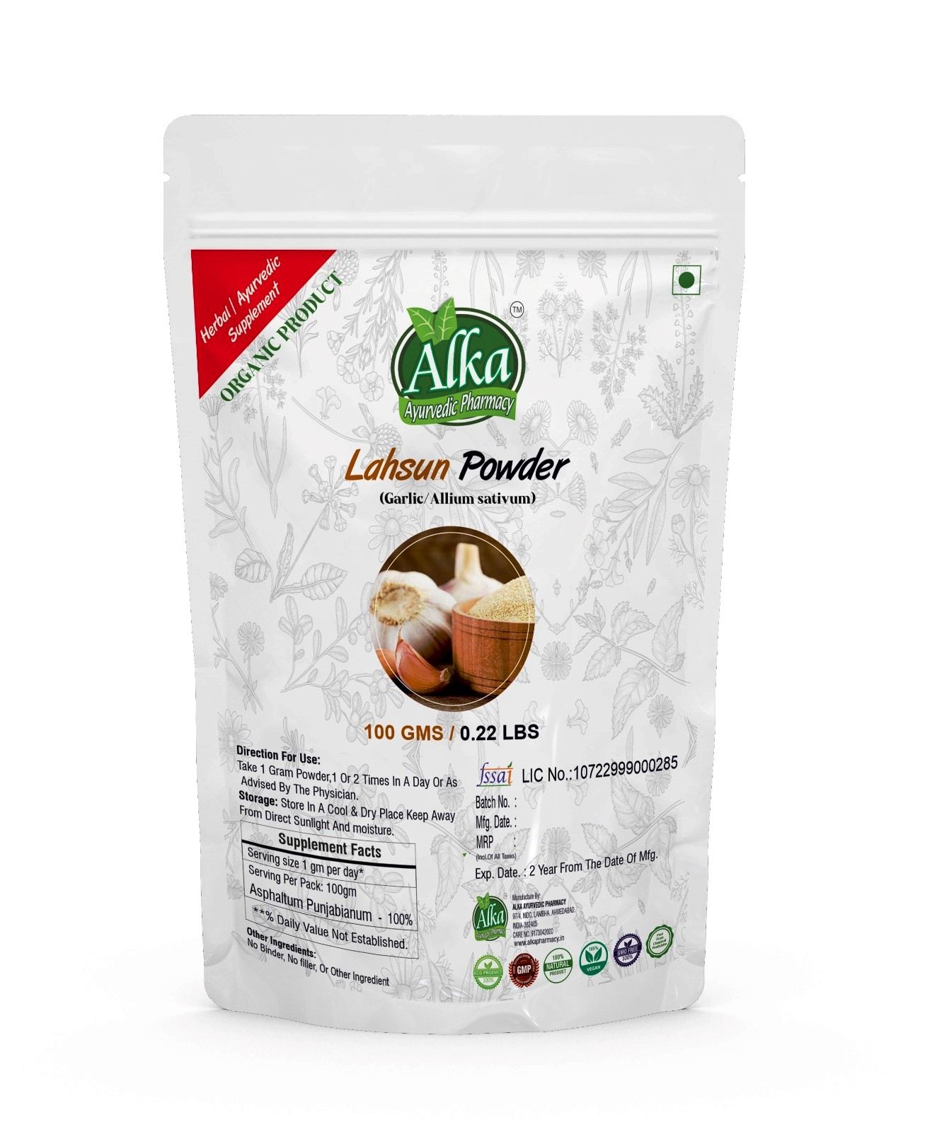 Pure Lahsun Powder / Garlic Powder – 100gm