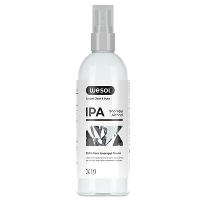 Wesol IPA Isopropyl alcohol 99.9% Spray | (CH3)2-CH-OH CAS: 67-63-0 | Premium Grade Pure without mixing | For Technical Use | 100ML
