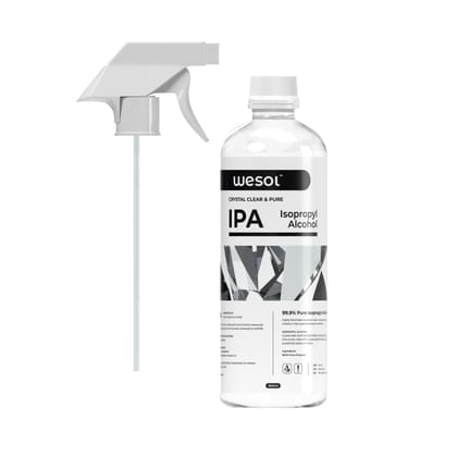 Wesol IPA Isopropyl alcohol 99.9% Spray | (CH3)2-CH-OH CAS: 67-63-0 | Premium Grade Pure without mixing | For Technical Use