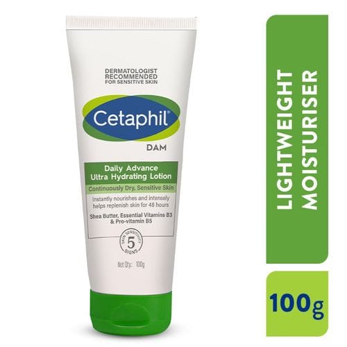 Cetaphil Daily Advance Ultra Hydrating Lotion with Shea Butter & Niacinamide for Sensitive Skin (100g)