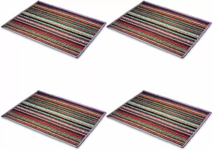 Nylon Door Mat  (Multicolor, Medium, Pack of 4)