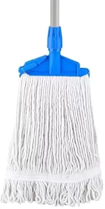 Cotton Wet Mop Refill 300 GM With Clip Floor Cleaning Refill (White) Mop