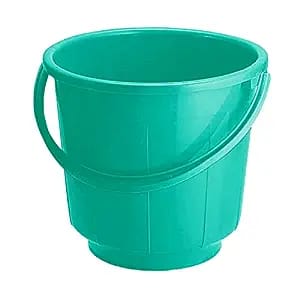 Plastic Bathroom Bucket 13 LTR (Green)