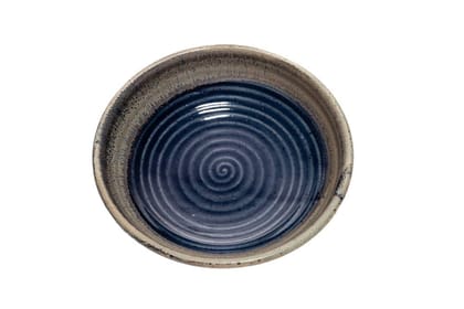 COLLECTIBLES INDIA Ceramic Modern Salad Bowl - 900ml, 1 Pasta Bowl, Blue