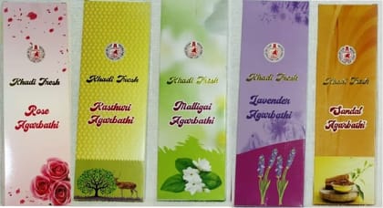 Khadikraft - Combo Agarbatti's - Pack of 5 Fragrance