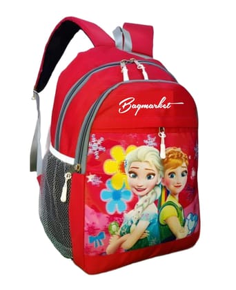 School bag for girls Printed 34 Liter 16 ×11x6 inch Pre-School For (LKG/UKG/1st std) Child School Bag Waterproof School Bag Waterproof School Bag ( Multicolor, 34 L) For Kid Girl