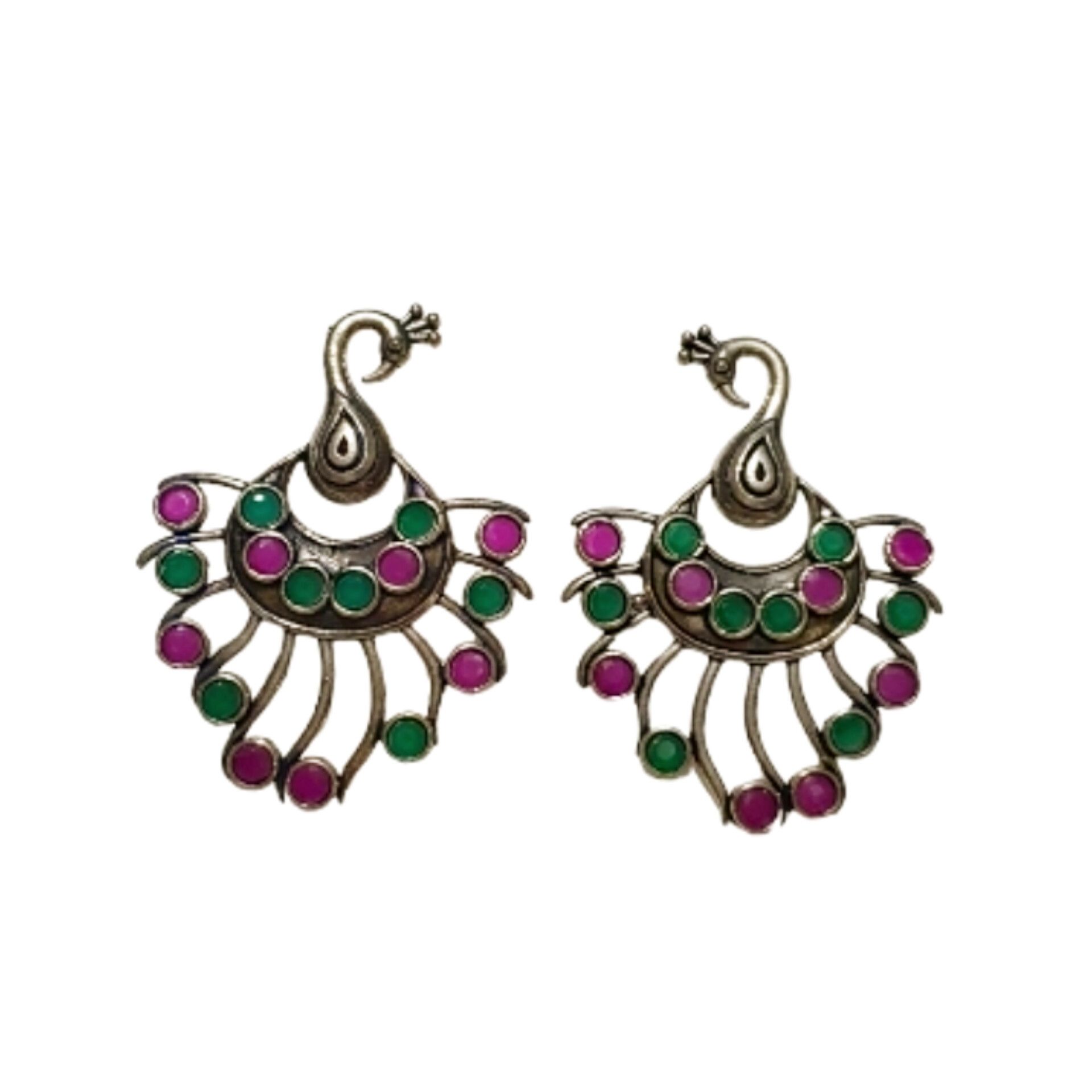 Glamvila Peacock Design Stud