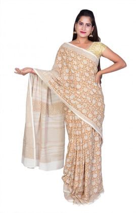 Tribes India Handwoven Cotton Saree 1STXSARMP00070-5