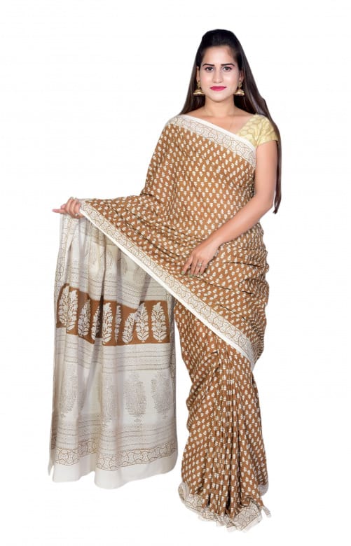 Tribes India Handwoven Cotton Saree 1STXSARMP00070-9