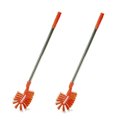 VIMAL JONNEY Steelo Maxclean (Long Handle) Toilet Cleaning Brush Combo Set of 2