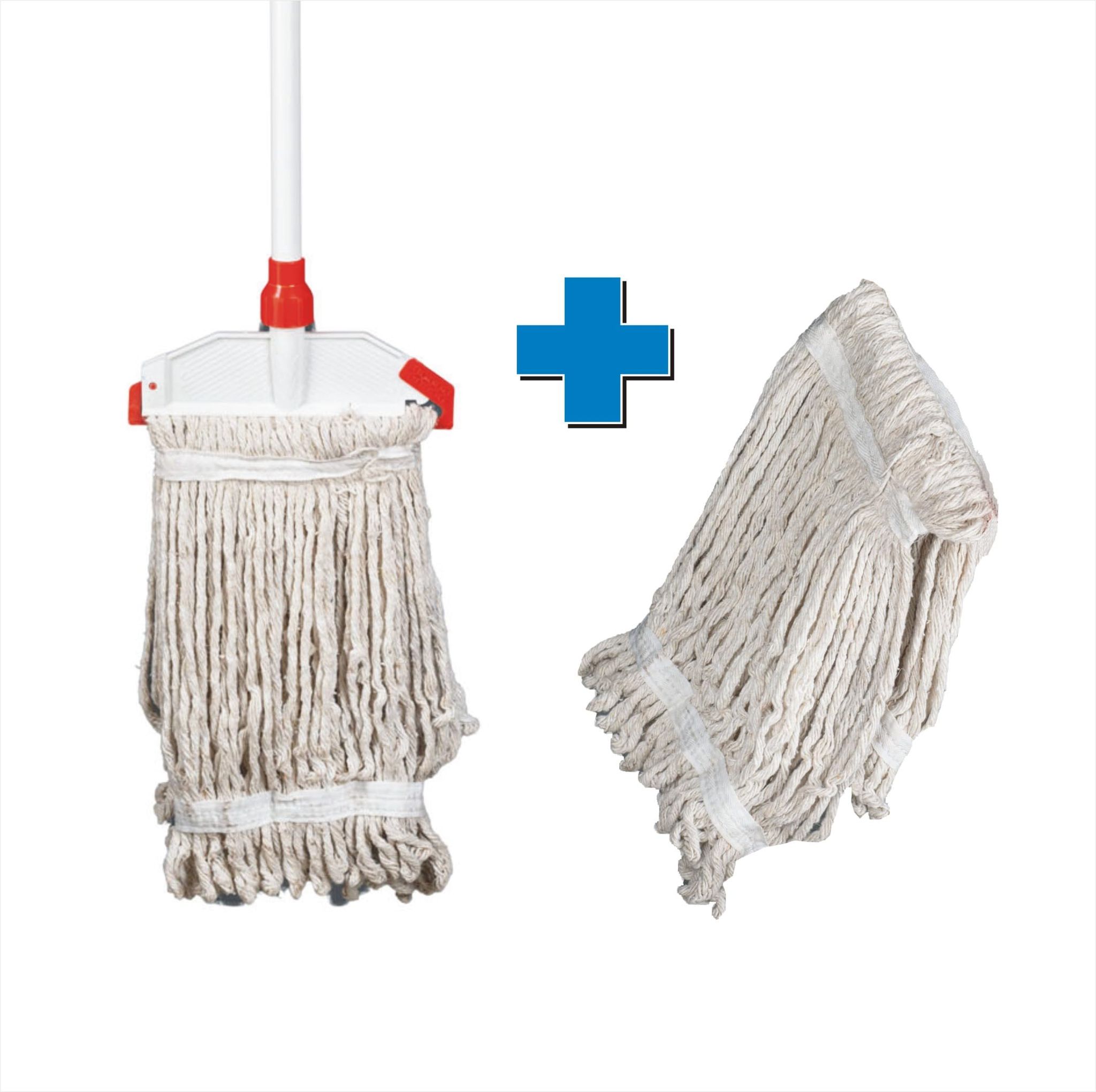 Vimal Clip N Fit Highly Durable Cotton-Rich Thread Mop with Extra Refill/Cartridge(1 pc.)