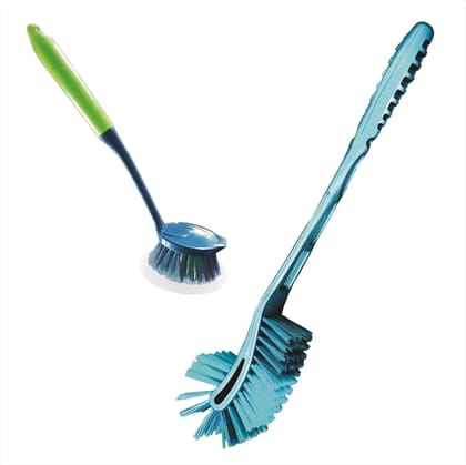 VIMAL Big-B Flexi-Handle Nuvo Multi-Purpose Toilet Cleaning Brush Combo Set - Multicolor