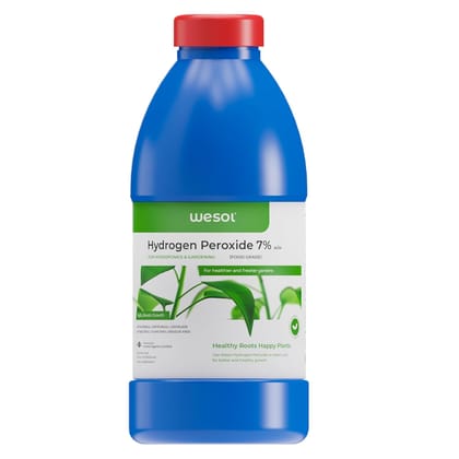 Wesol Hydrogen Peroxide for Plants Hydroponics Gardening Farming Food Grade 7.6% w/w 1 Litre Pack | Best for Cleaning Disinfectant Sterilization