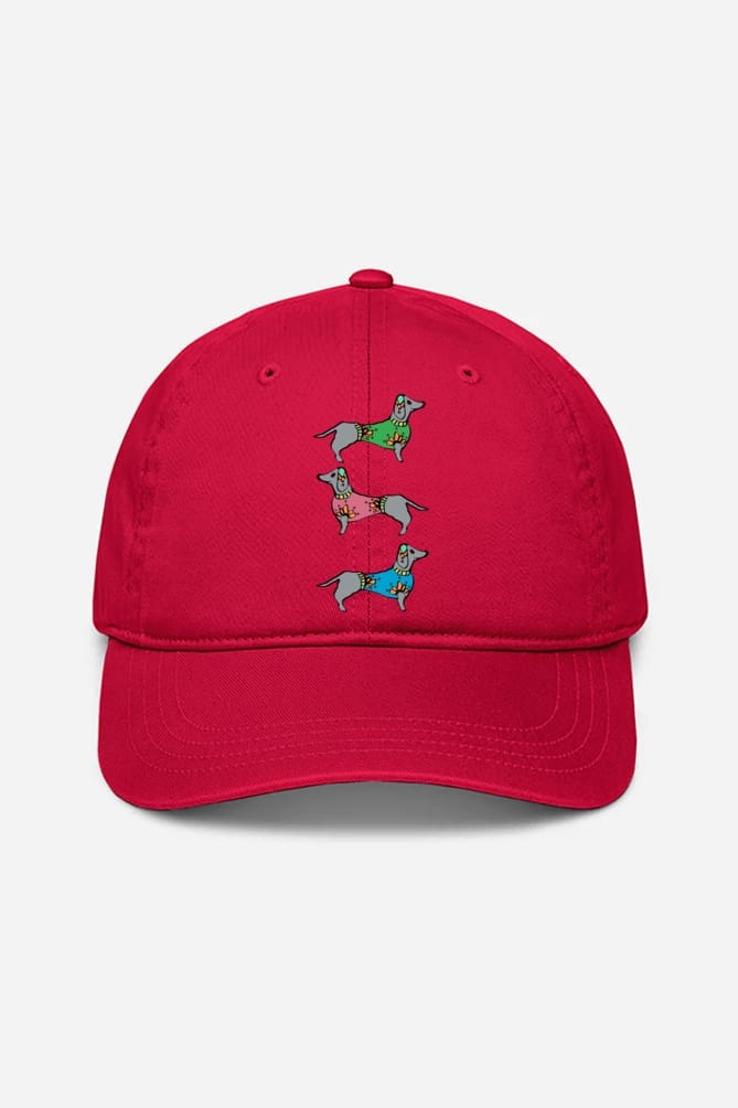 Three Daschunds Cap (7 Colours)