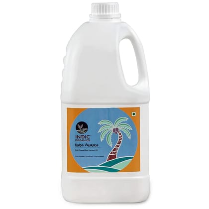 Indic Organics Cold Pressed Coconut Oil for Daily Cooking 3ltr