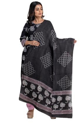 Garvi Gurjari (A Gujarat Govt Enterprise Hand Block Print Cotton Dress Material/Salwar Suit(GGCBPSS25)