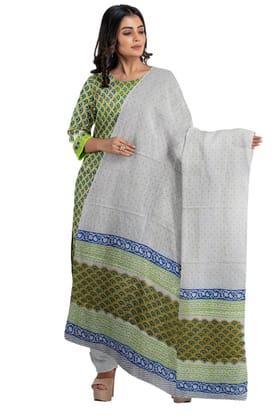 Garvi Gurjari (A Gujarat Govt Enterprise Hand Block Print Cotton Dress Material/Salwar Suit(GGCBPSS07)