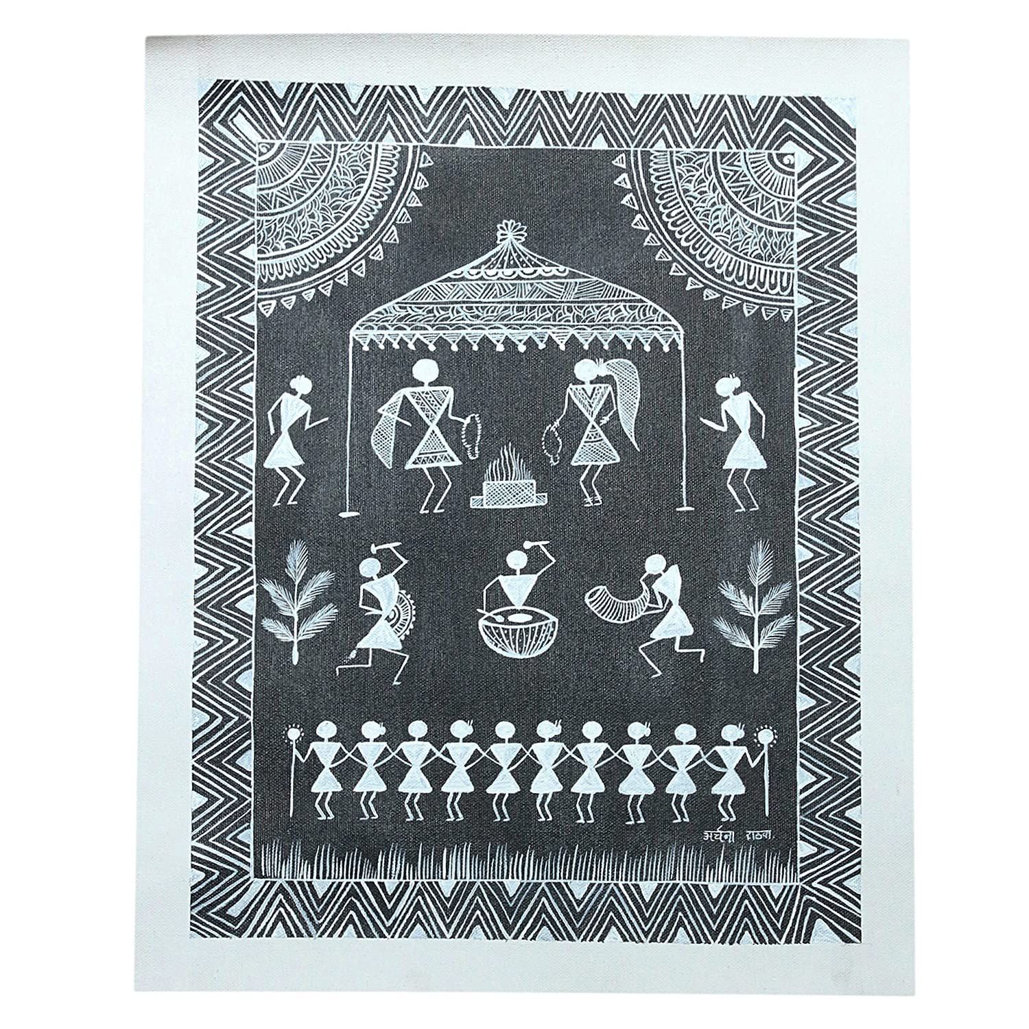 Garvi Gurjari (A Gujarat Govt Enterprise Black Warli Painting