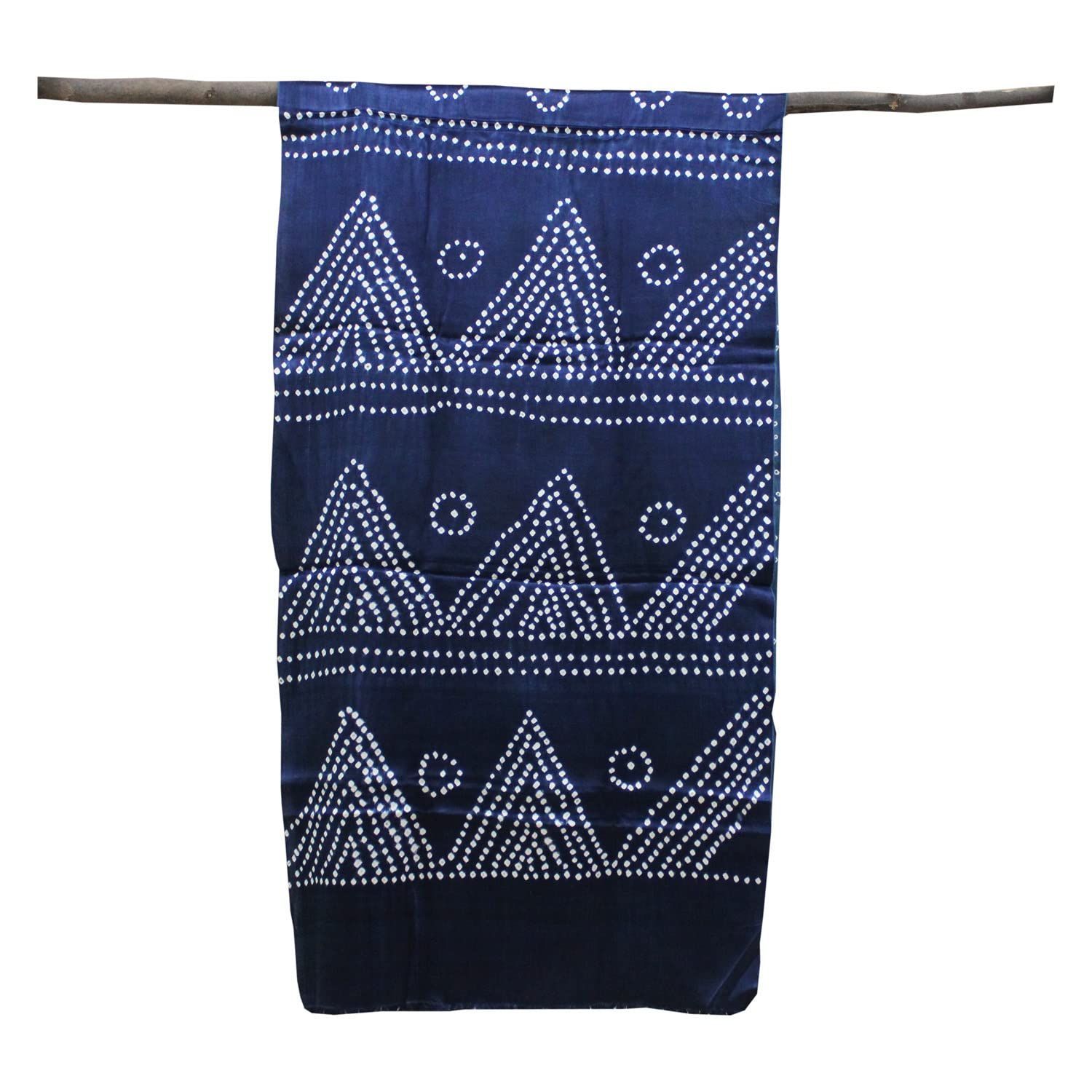 Garvi Gurjari (A Gujarat Govt Enterprise Aegean Blue Mashru Silk Handwoven Bandhani Dupatta(GGCMSBS04)