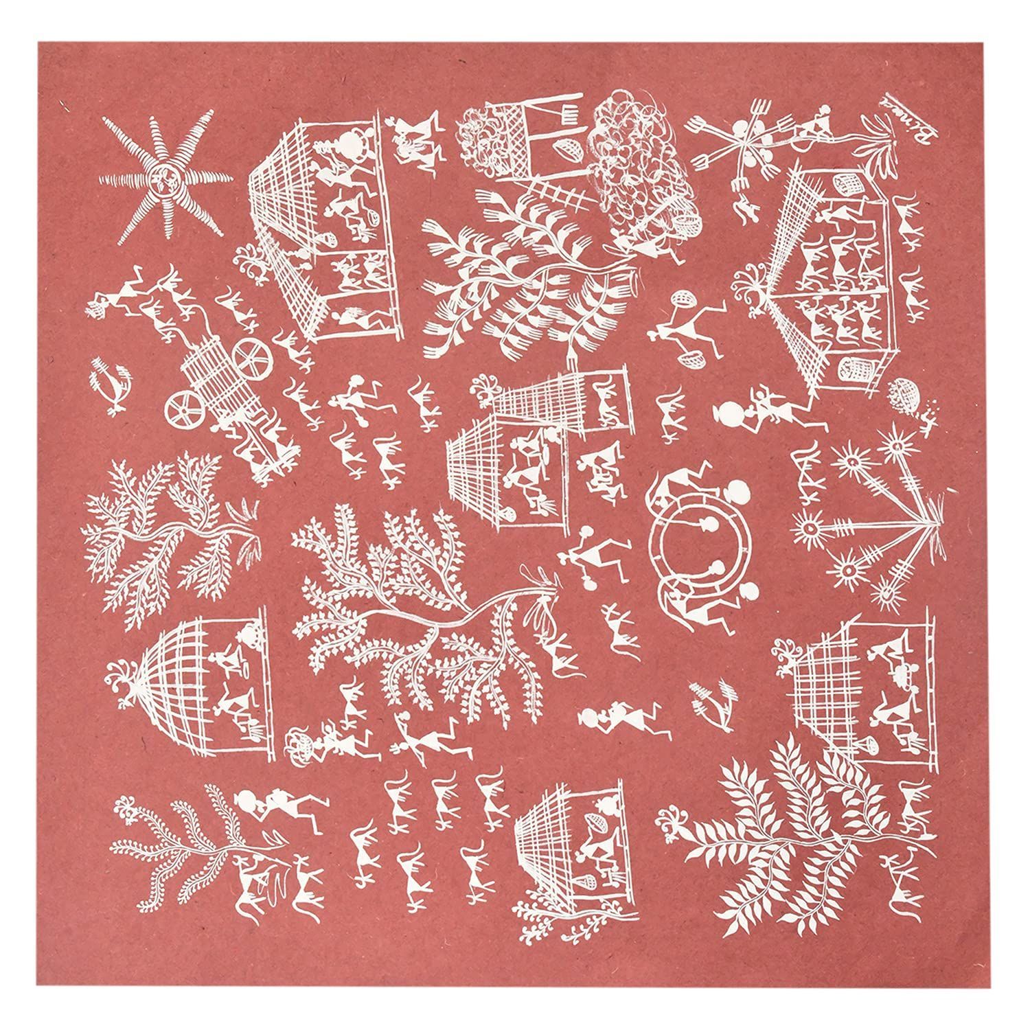 Garvi Gurjari (A Gujarat Govt Enterprise) Craft Paper Warli Painting