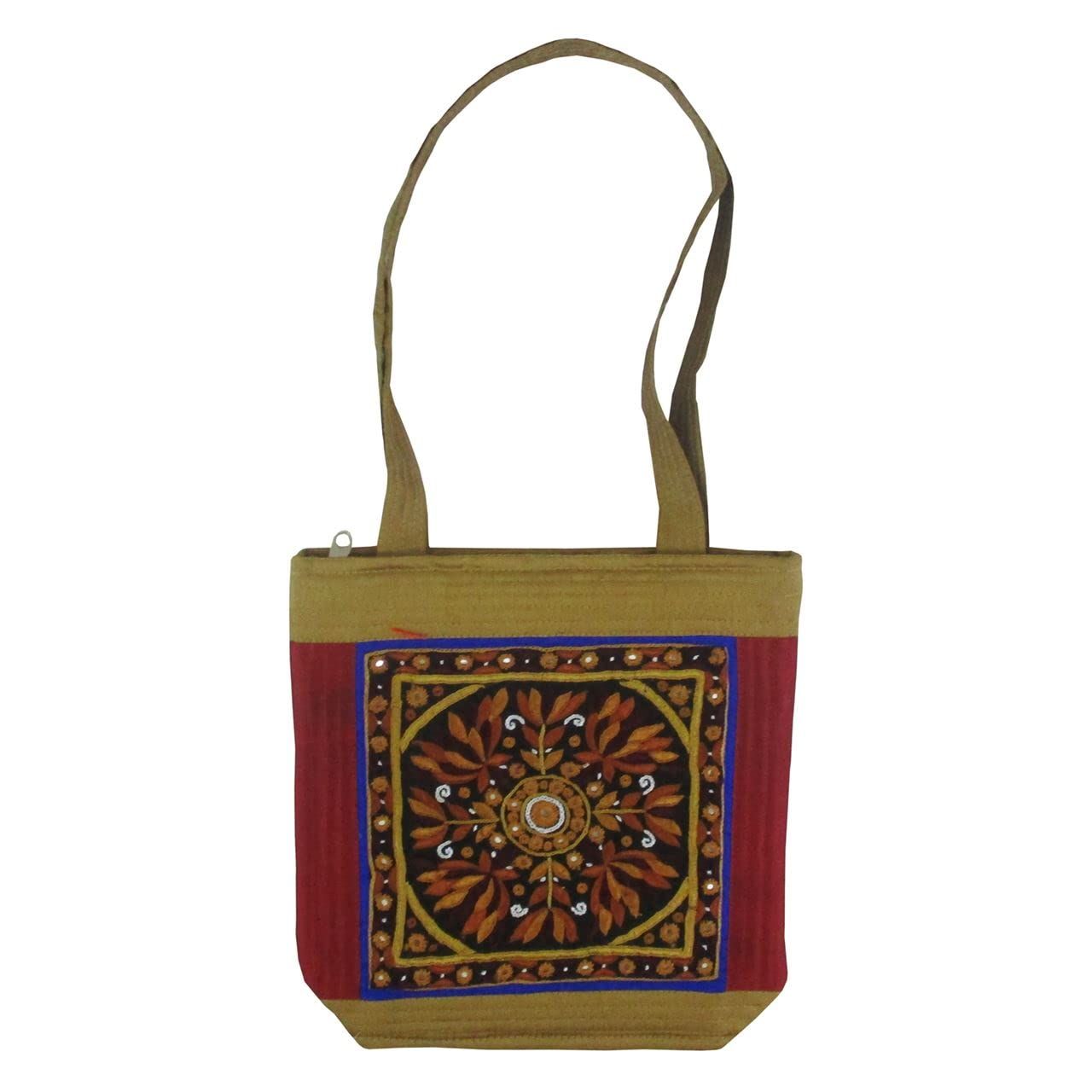Garvi Gurjari (A Gujarat Govt Enterprise Handcrafted Kutchi Leather Balti  Sling Bag