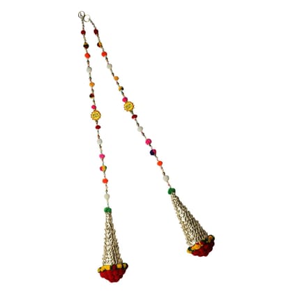 Garvi Gurjari (A Gujarat Govt Enterprise) Bead Toran (8 cm x 8 cm, GSHHDCL149)