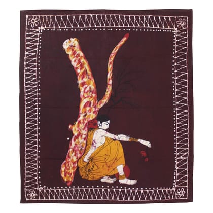 Garvi Gurjari (A Gujarat Govt Enterprise Handpainted Batik Painting Tapestry Cotton Wall Piece