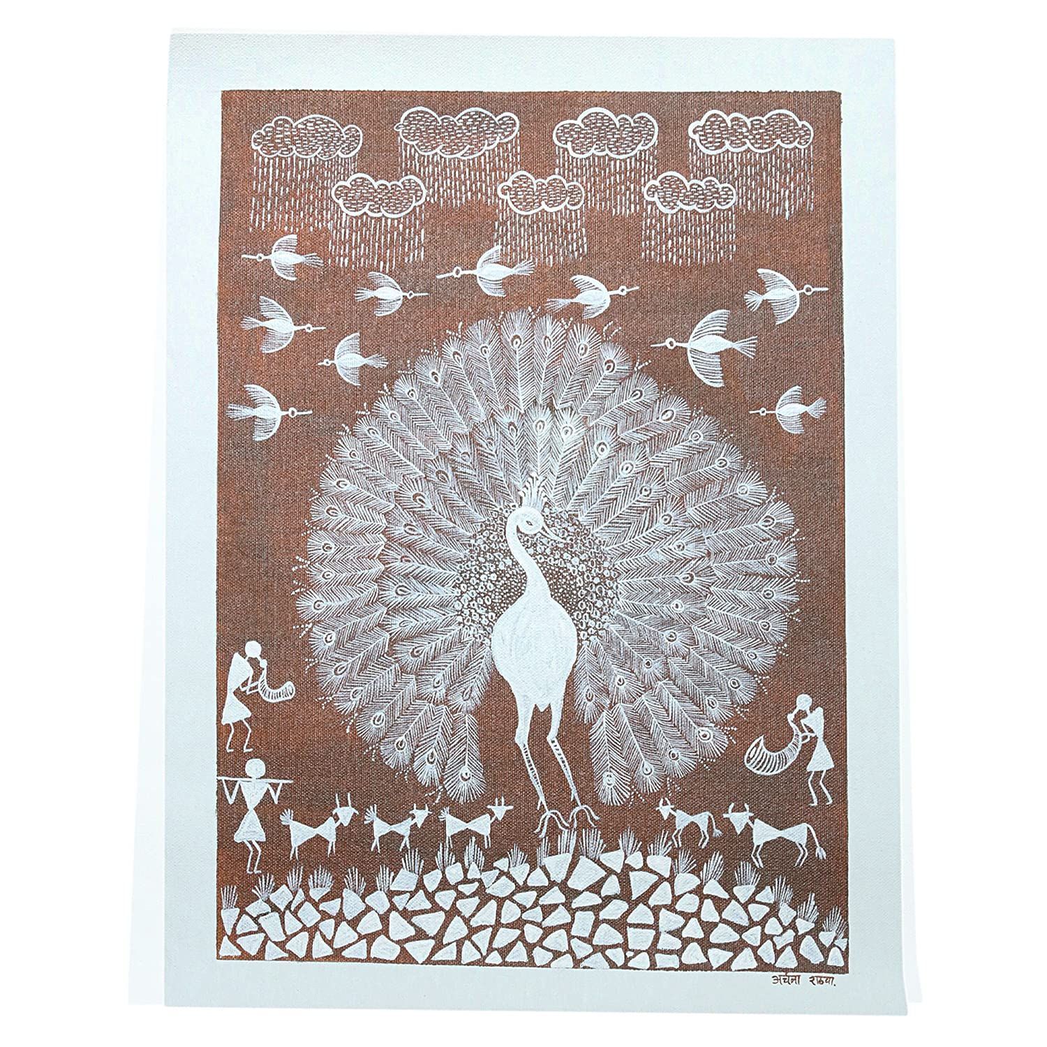 Garvi Gurjari (A Gujarat Govt Enterprise Brown Warli Painting