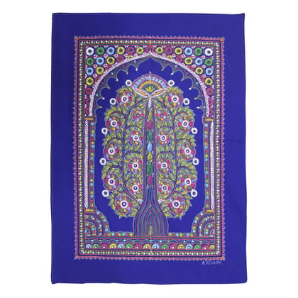 Garvi Gurjari (A Gujarat Govt Enterprise Handmade Rogan Painting - Blue(GGCHRP07)