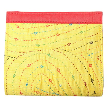 Garvi Gurjari (A Gujarat Govt Enterprise Yellow Cotton Clutch Bag