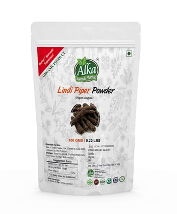 Organic Lindi Piper / Piper longum Powder -100gm