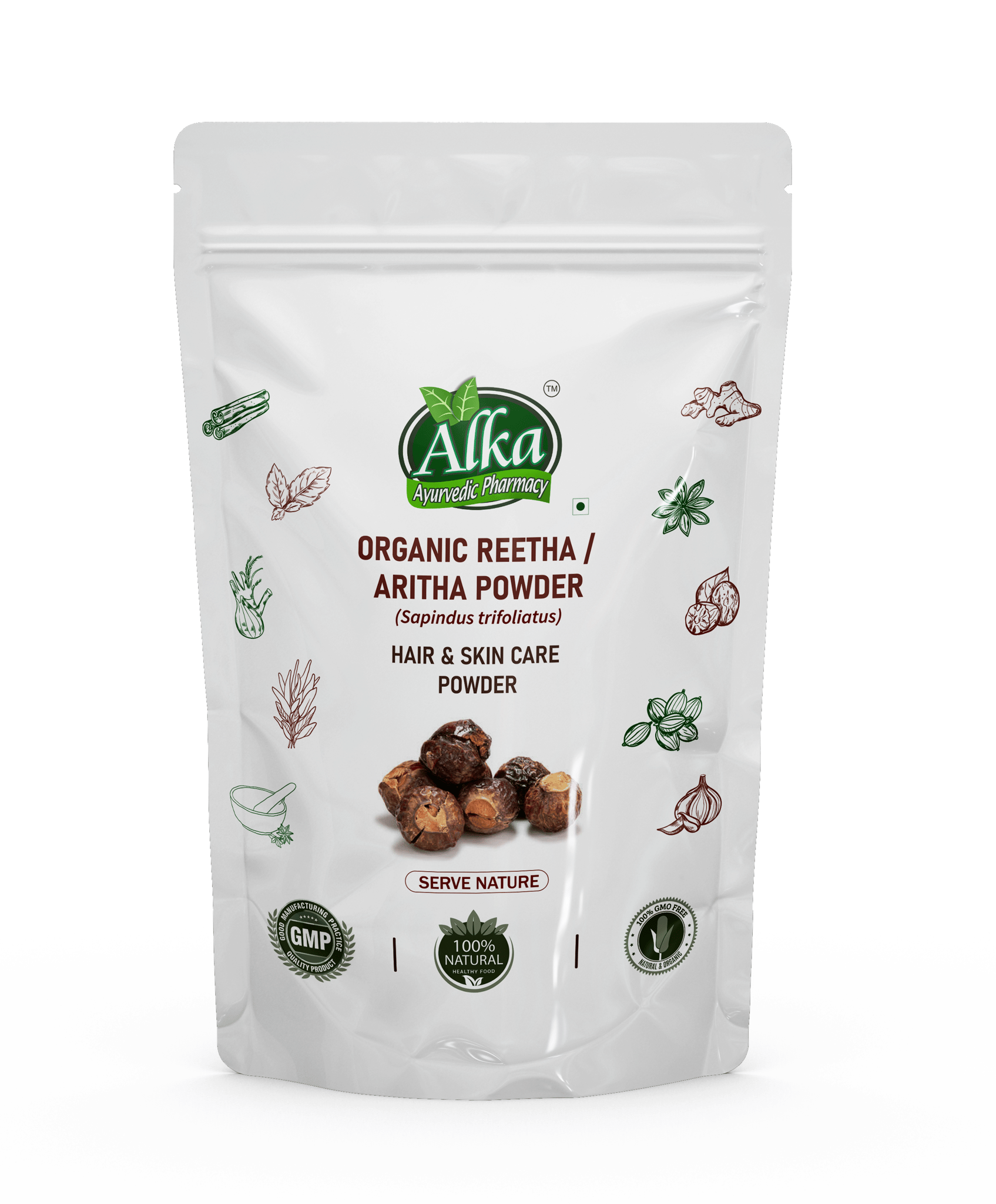 Organic Reetha -Aritha Powder- 100gm