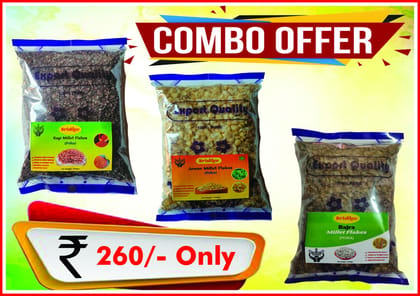 COMBO PACK OF MILLET FLAKES (Jower +Bajra + Ragi Flakes)