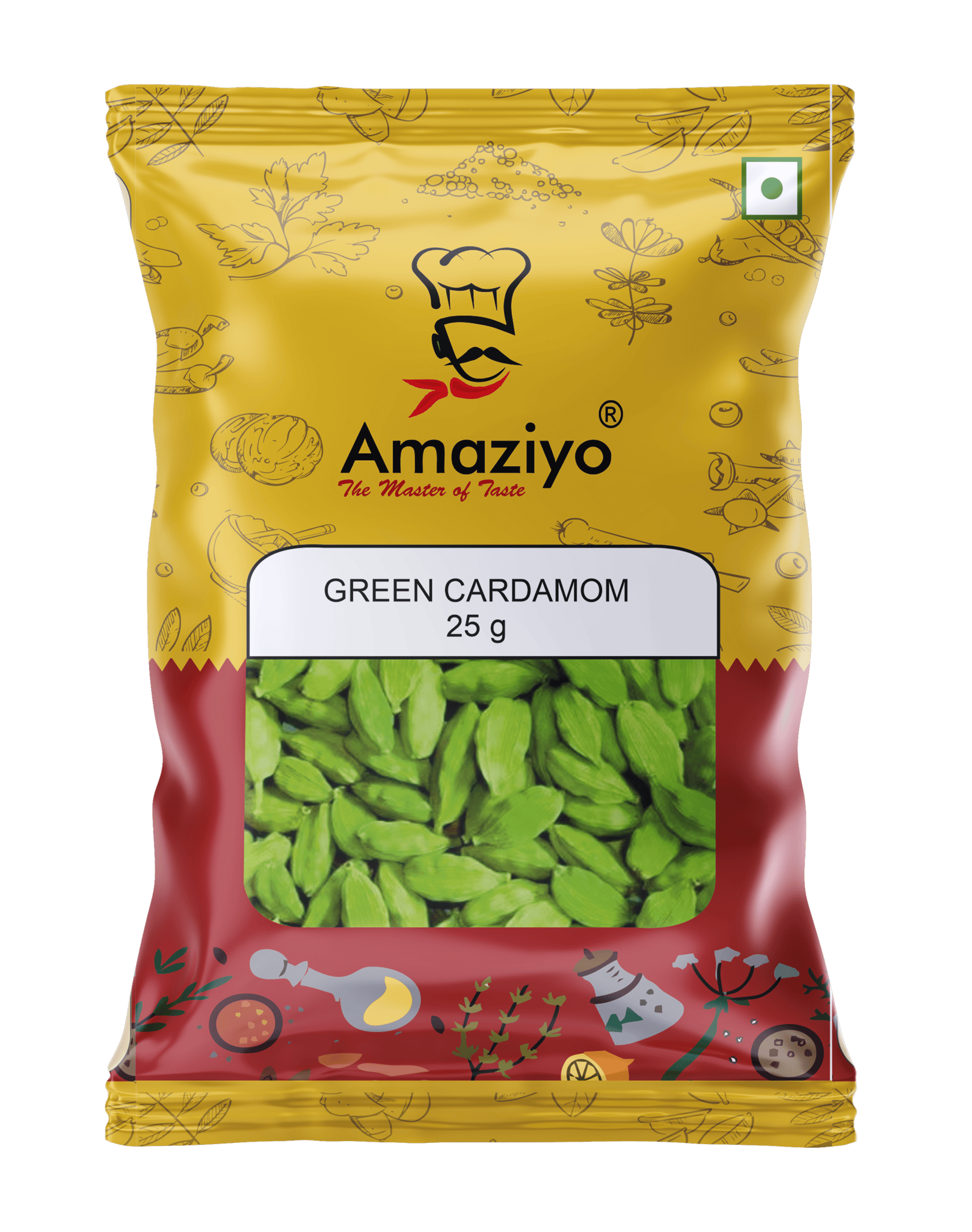 Amaziyo Green Cardamom 25g | Green Elaichi | Hari Elaichi