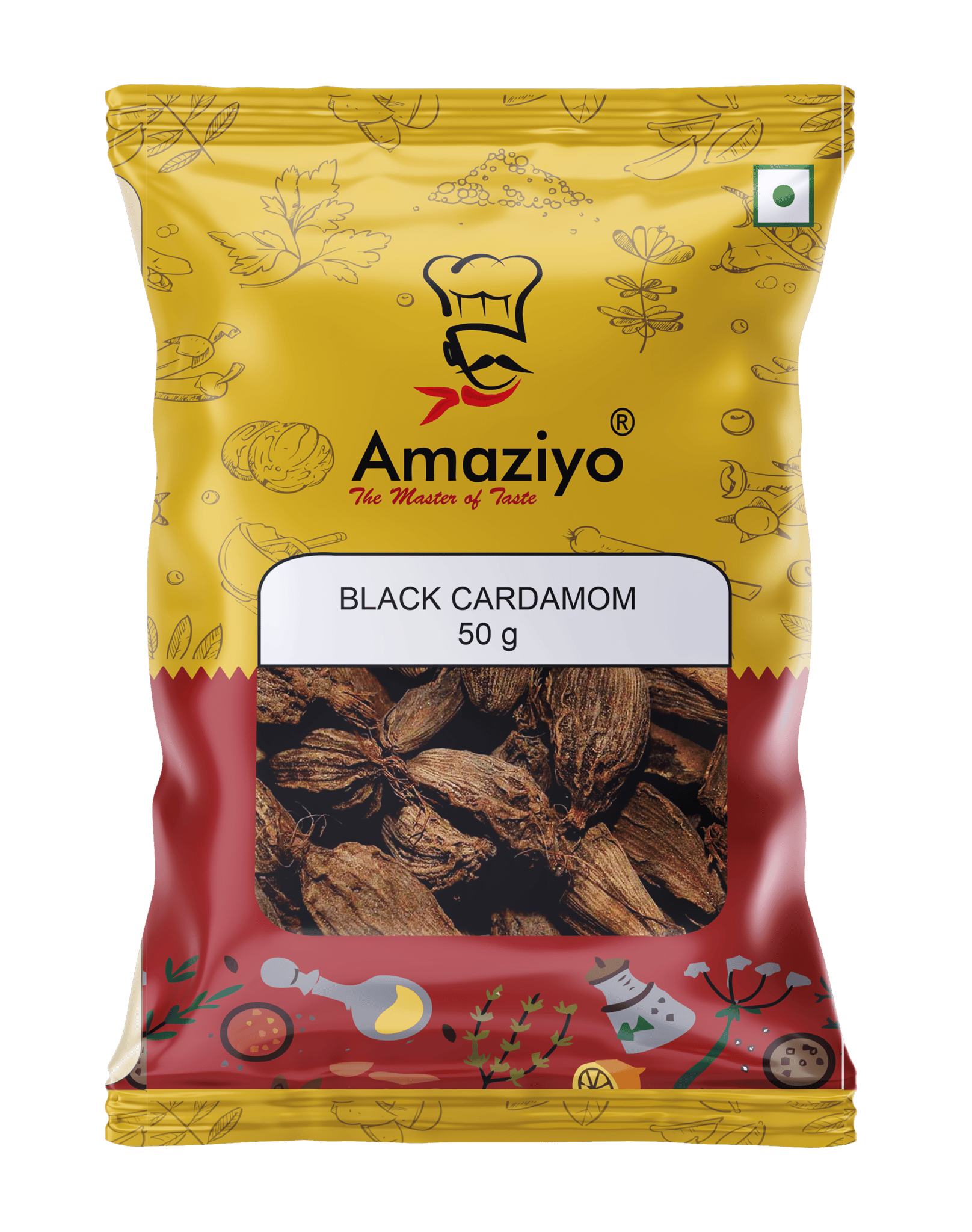 Amaziyo Black Cardamom 50g | Moti Elaichi