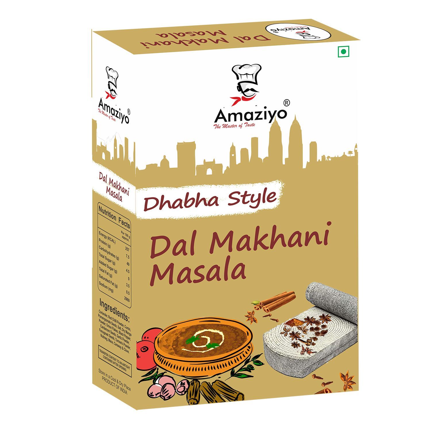 Amaziyo Dal Makhani Masala 50g Box