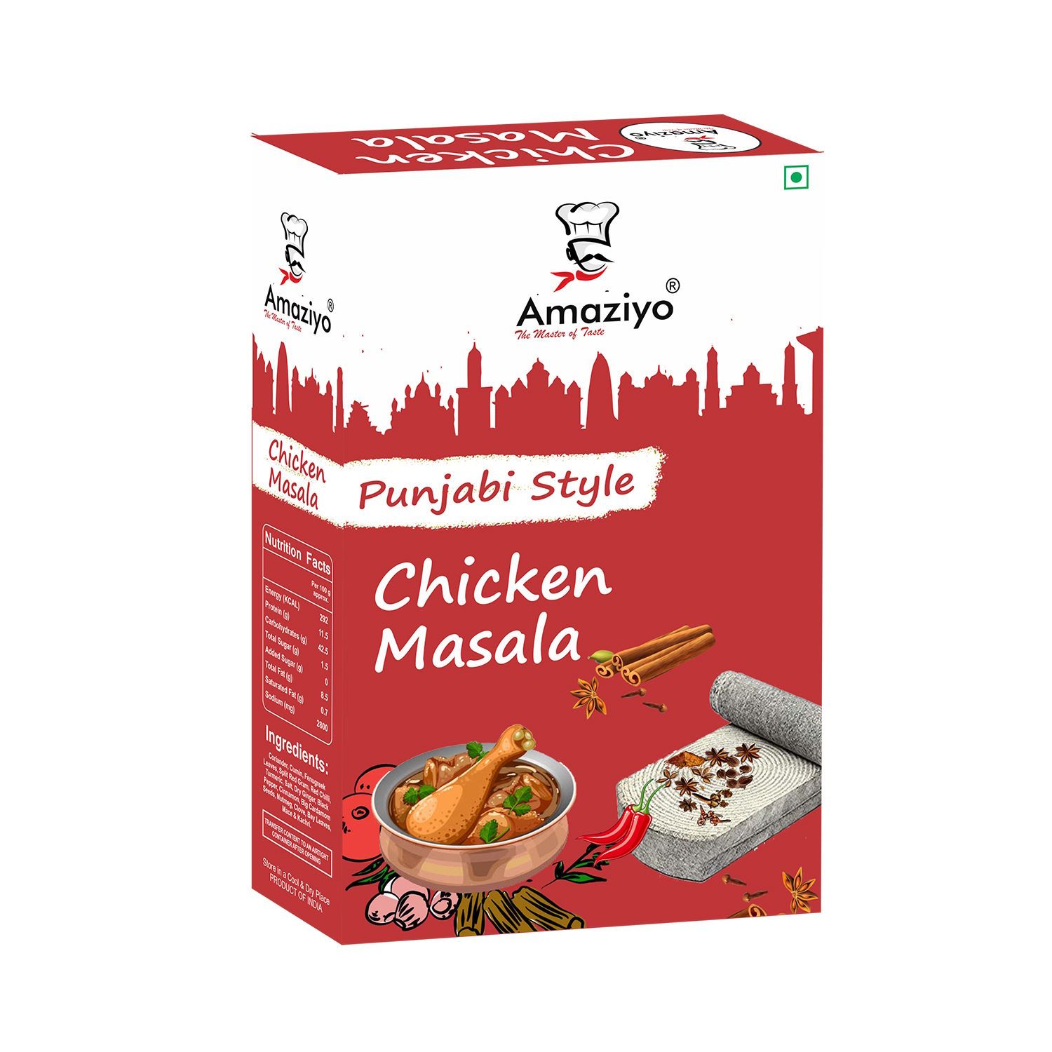 Amaziyo Chicken Masala 50g Box