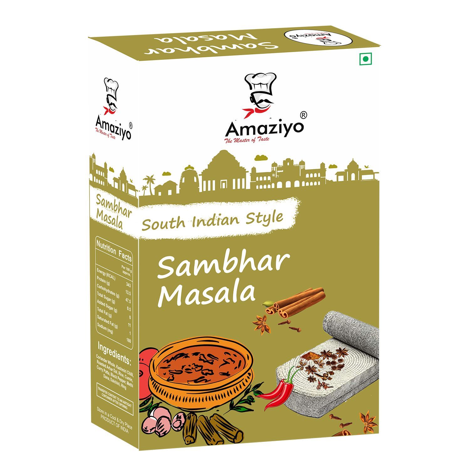 Amaziyo Sambhar Masala 50g Box