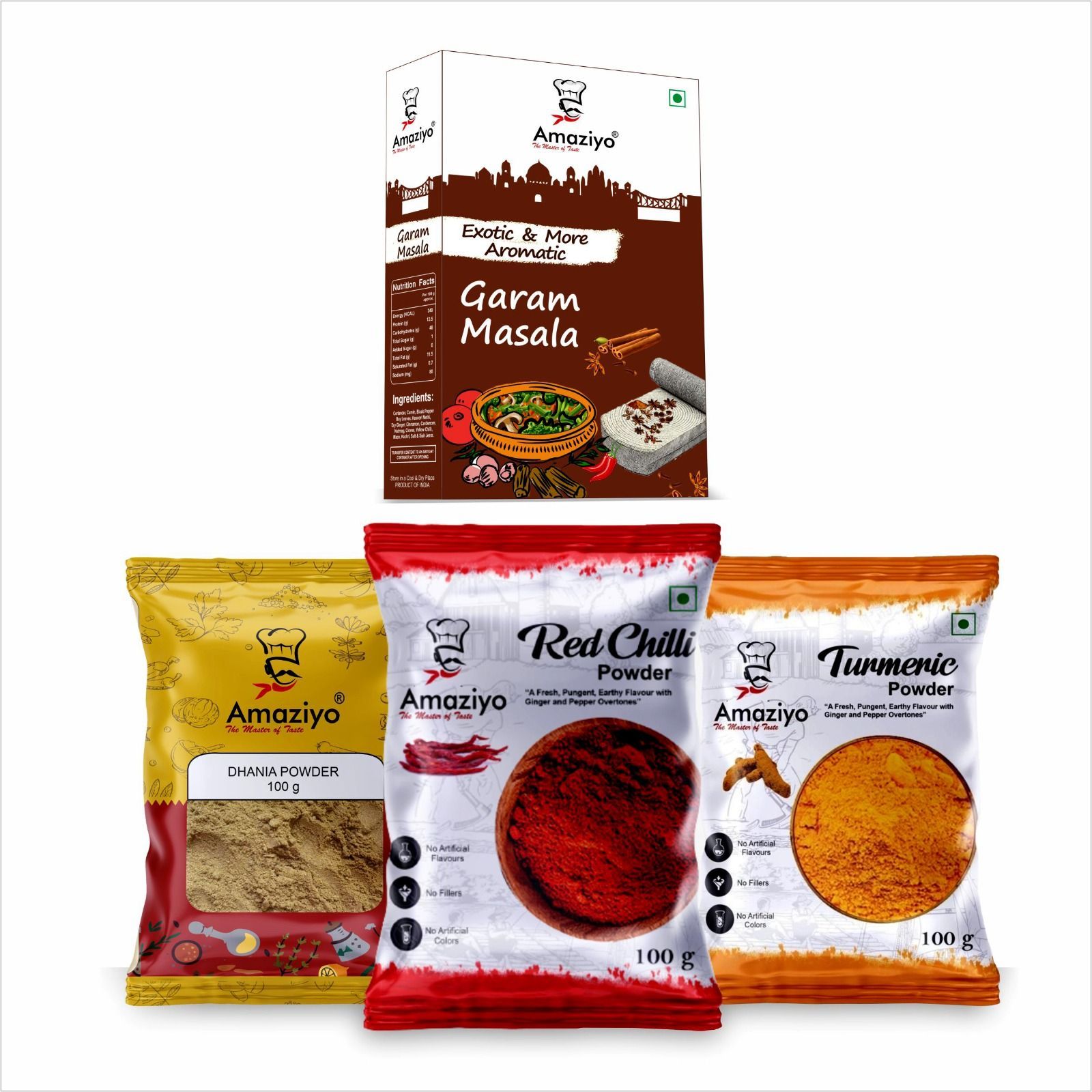 Amaziyo Starter Spice Pack Combo 400g I Pack of 4