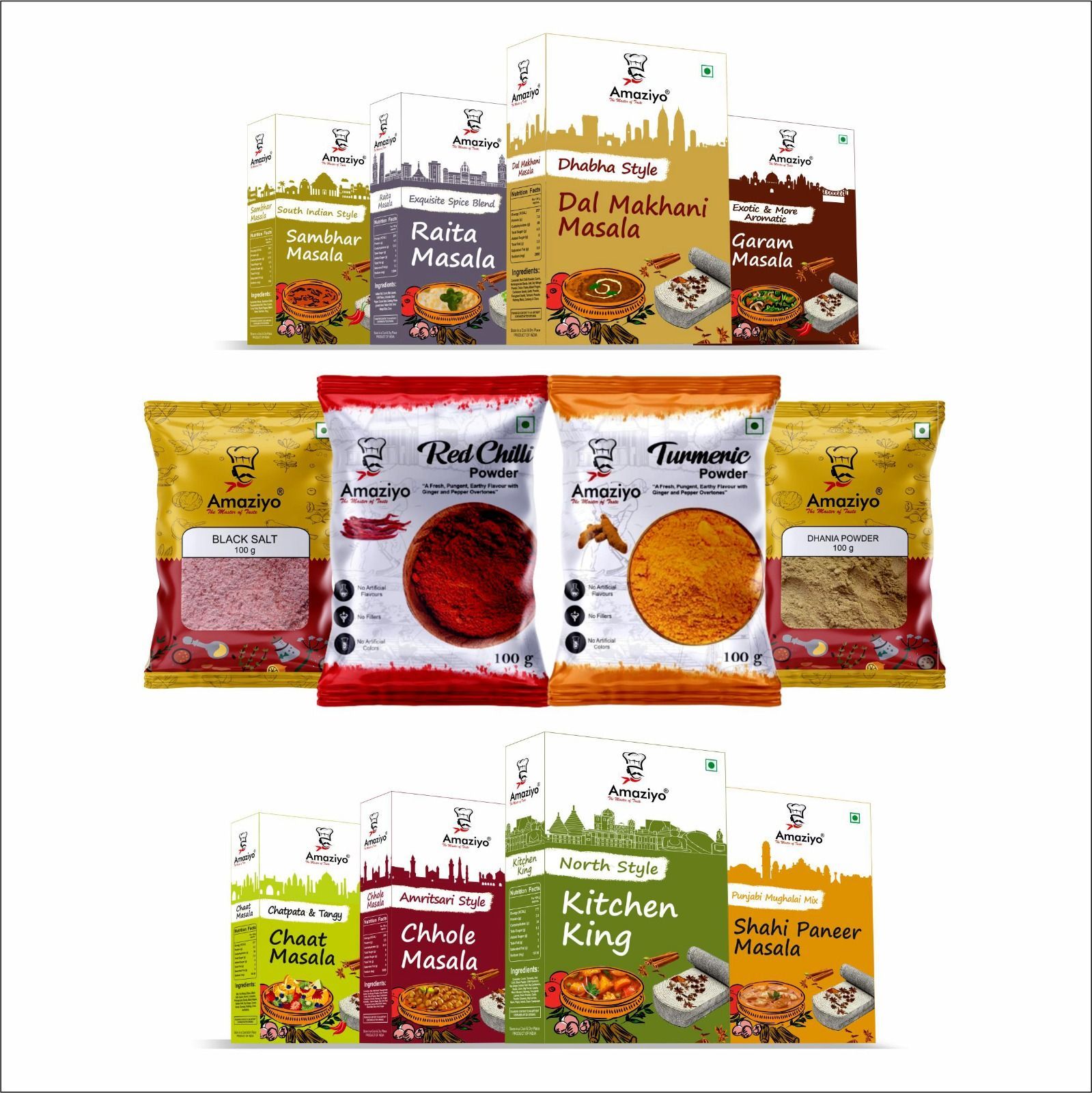 Amaziyo Daily Spices Combo 1250g