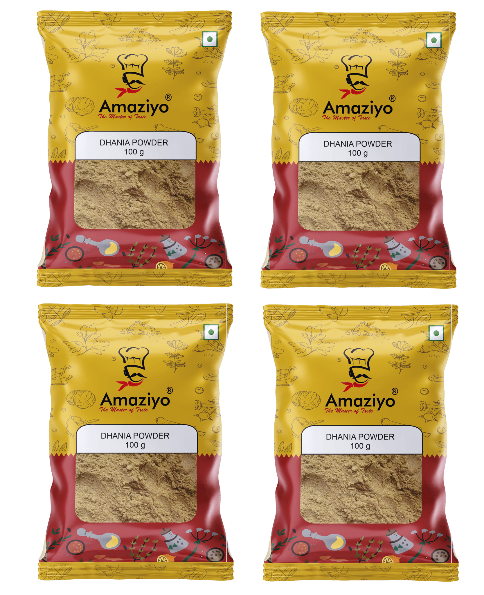 Amaziyo Spice Dhania Powder 400g |100 g x 4 Pack