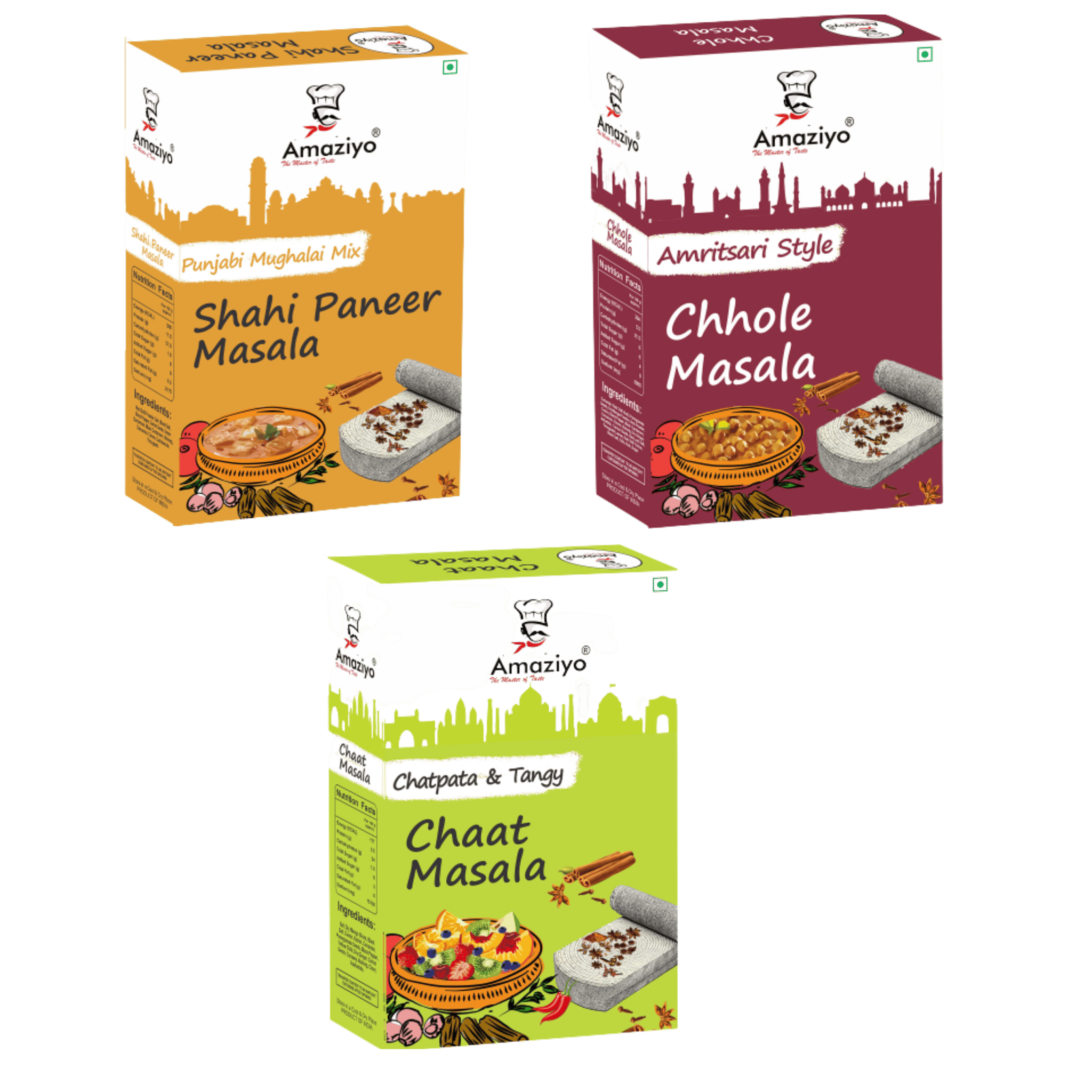 Amaziyo Spice Mix Combo 300 g | Pack of 3 | 100 g Each