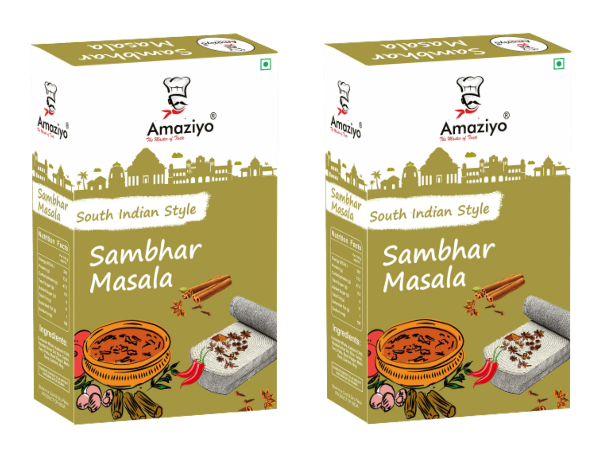 Amaziyo Sambhar Masala 200 g | 100 g x 2 Pack